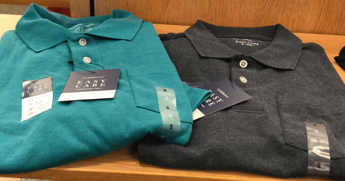 Croft \u0026 Barrow Men's Polo Shirts Only $6.79 (Regularly $20) at Kohl's