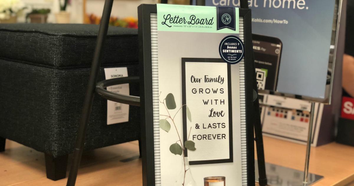 Big Letter Board 190Piece Set Possibly Only 11.99 at Kohl’s