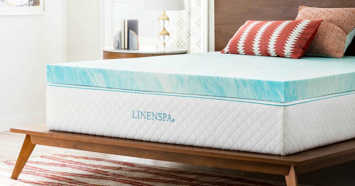 linen spa mattress topper