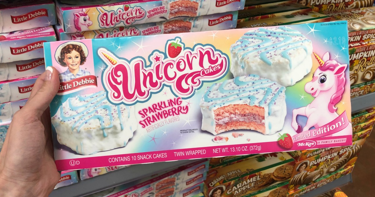 NEW Little Debbie Unicorn Cakes