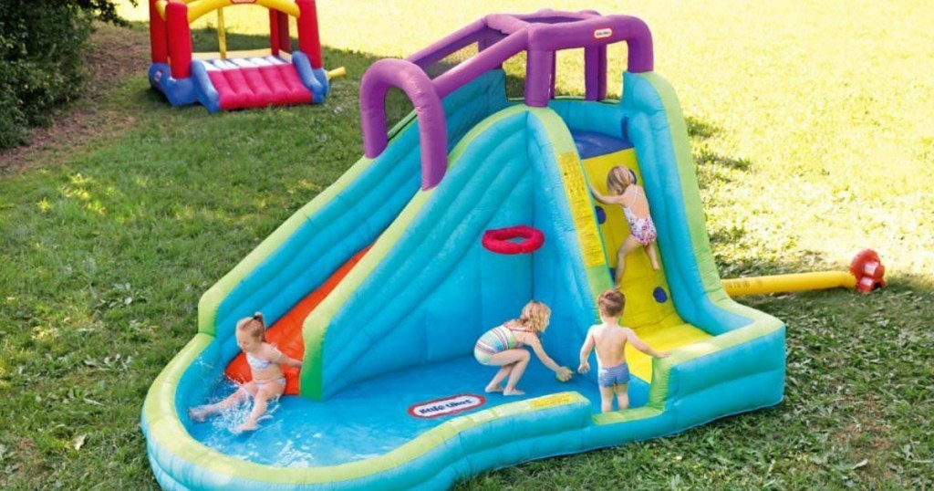 Little Tikes Slam N Curve Inflatable Water Slide 226 90