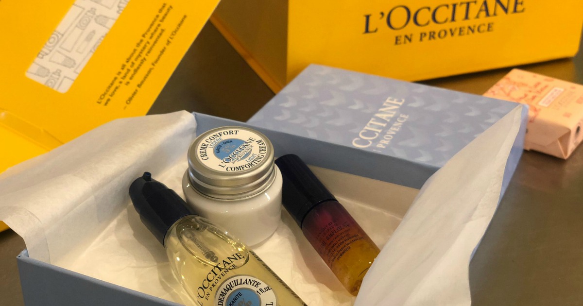 L'Occitane 3-Piece Gift Set, Bath Soap & Three Samples Just $8.95