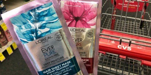 L’Oreal Ever Pure Hair Sheet Masks Only $2.49 Each After CVS Rewards