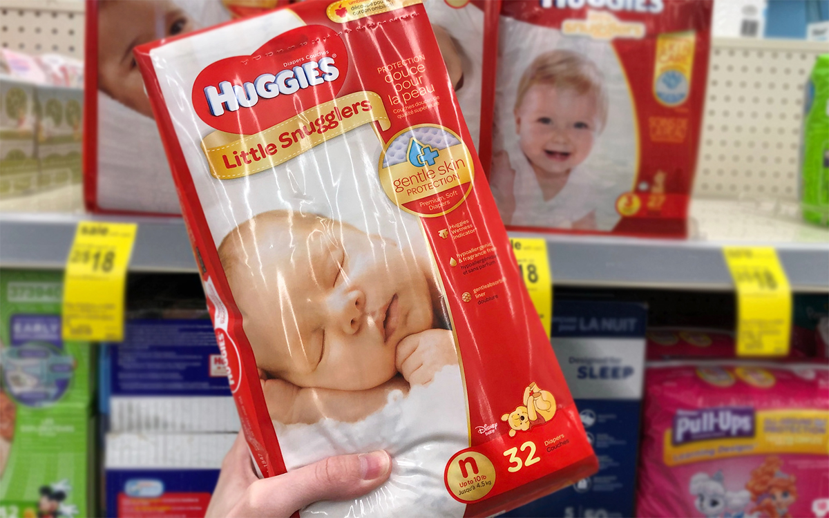 Hip2Save's guide to save money on disposable diapers — huggies newborn diapers package