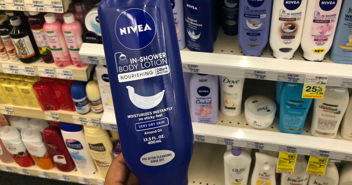 2/1 NIVEA InShower Body Lotion Coupon = 75 Off After CVS Rewards (Starting 9/9)