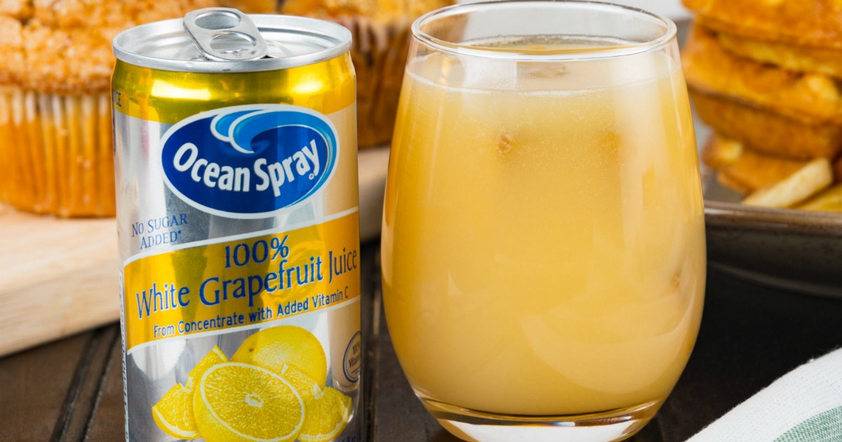 nutritional value ocean spray white grapefruit juice