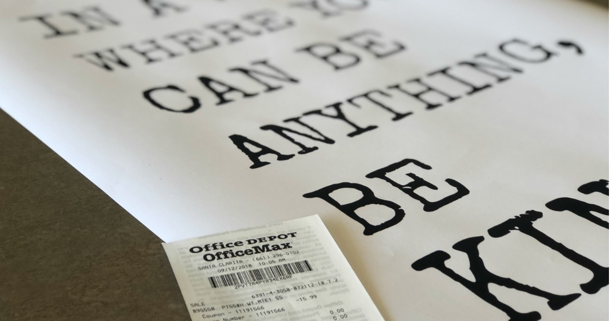 FREE Custom 18×24 Poster Print at Office Depot (16 Value) No