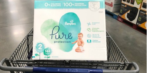 Over $20 Off HUGE Box of Pampers Pure Protection Diapers at Sam’s Club