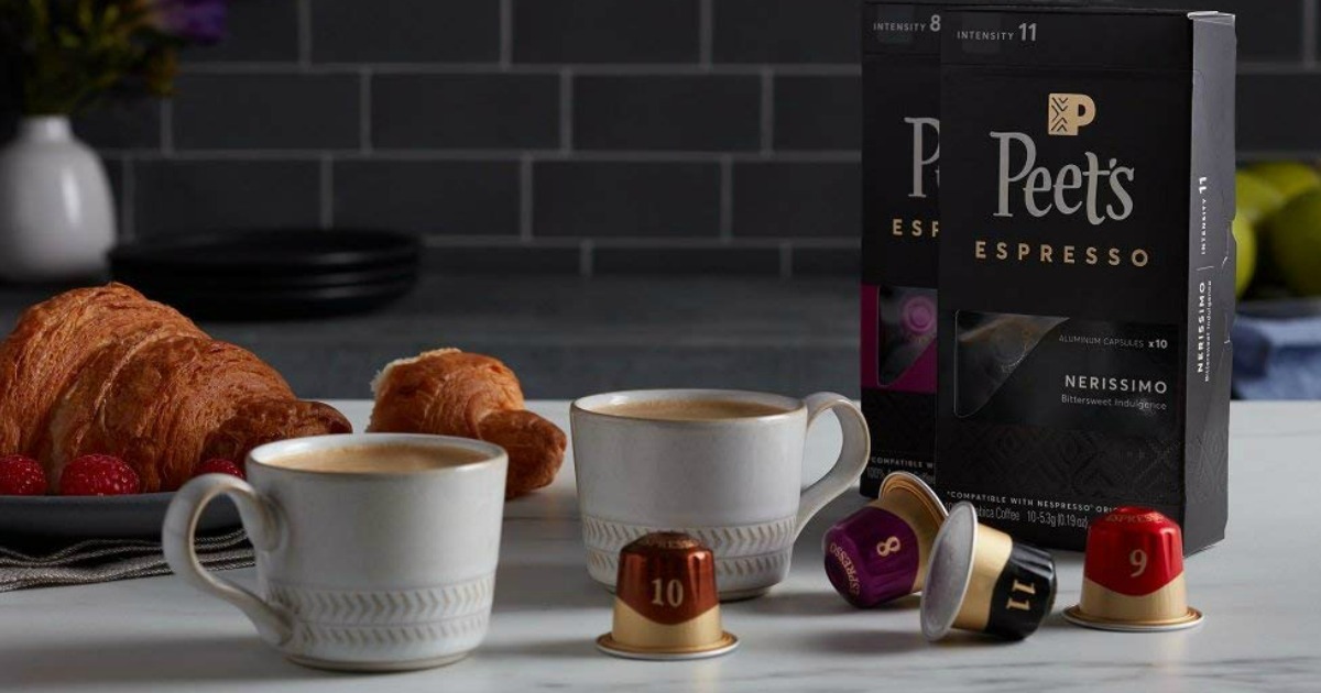 Amazon Peet’s Coffee Espresso Capsules 40Count Variety Pack Only 23.