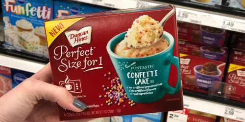 Duncan Hines Perfect Size for One Desserts $1.68 at Target (Just Use Your Phone)