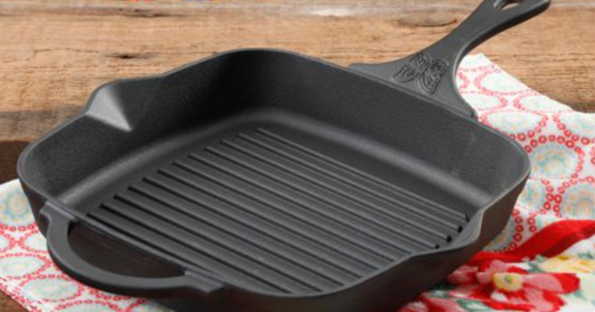 The Pioneer Woman Timeless Square Cast Iron 10.25 Cast Iron