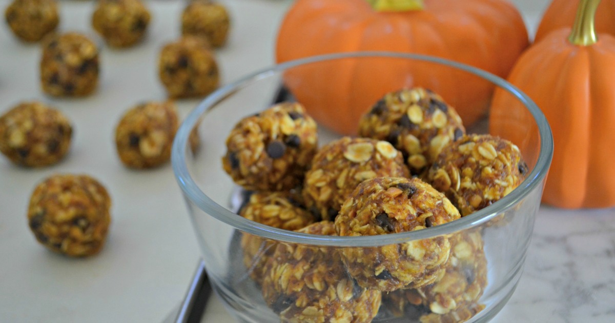 Pumpkin Oatmeal Energy Bites (No-Bake Snack) | Hip2Save