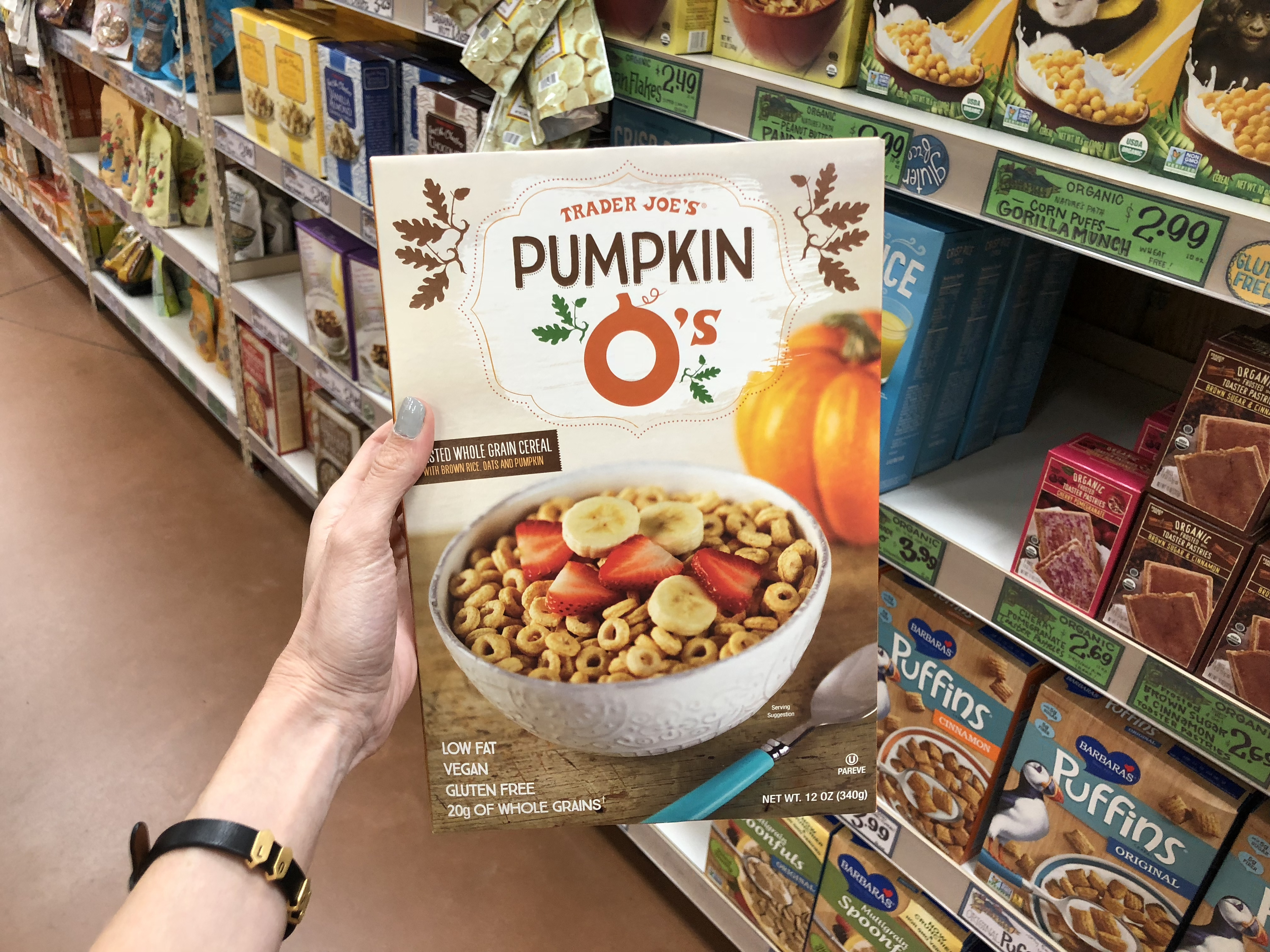 Deals on Trader Joe's Pumpkin items – Pumpkin O's Cereal at Trader Joe's