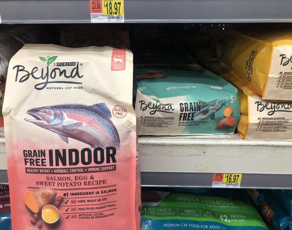 Purina Beyond dry cat food at Walmart