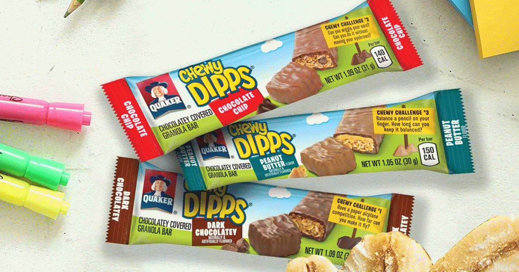 Quaker Chewy Dipps in variety of flavors
