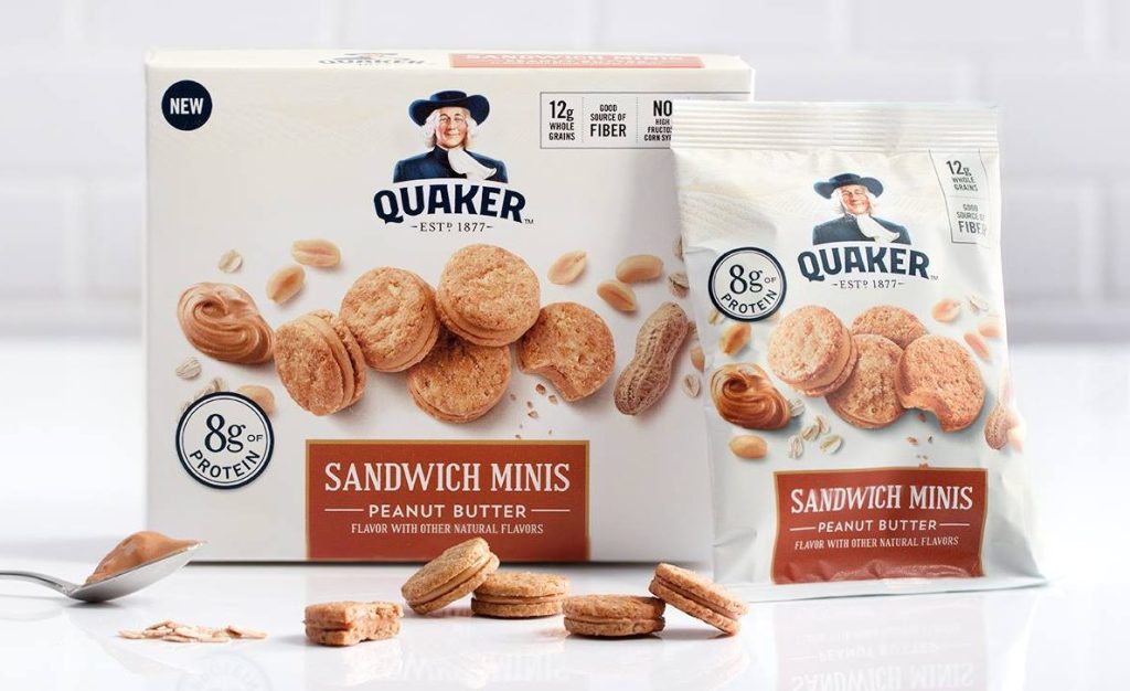 Quaker peanut butter sandwich minis