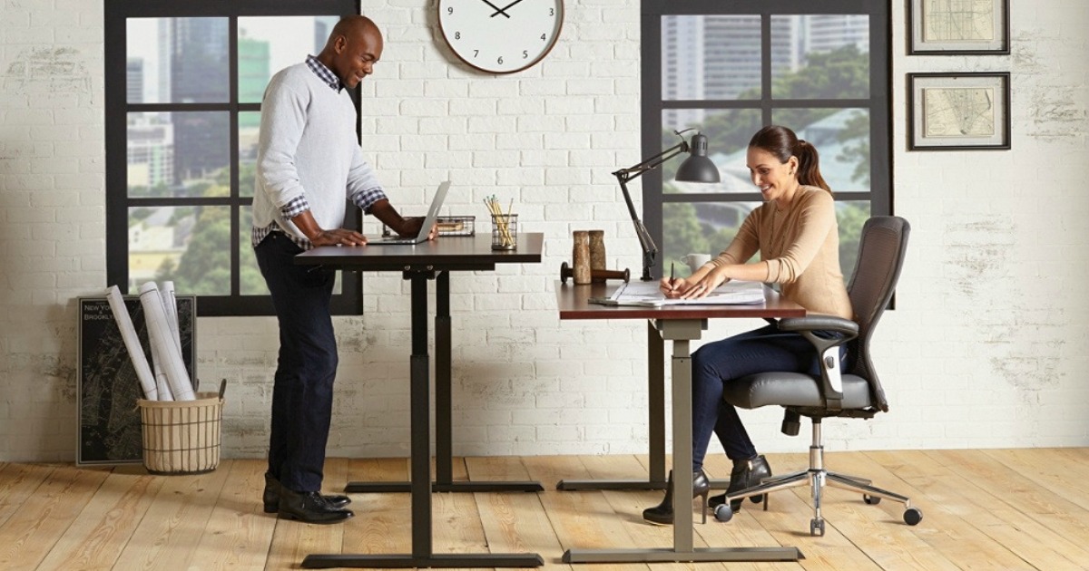 office depot pneumatic adjustable desk