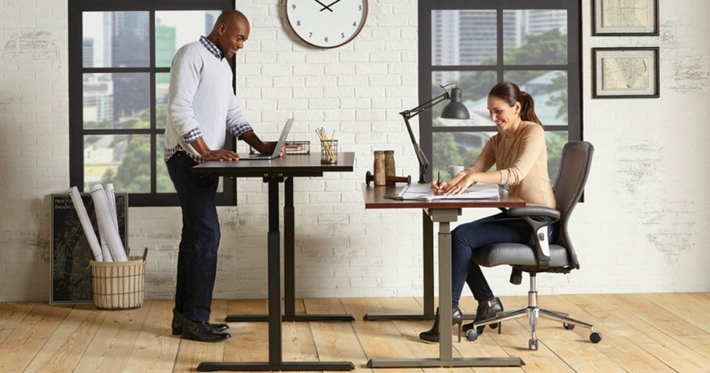 Office Depot Officemax Realspace Pneumatic Height Adjustable Desk