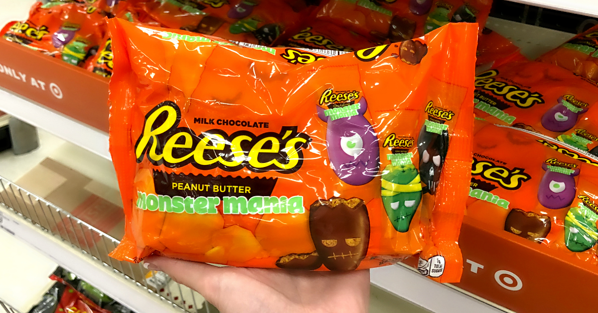 2018 target halloween candy includes Reese's Monster Mania at Target