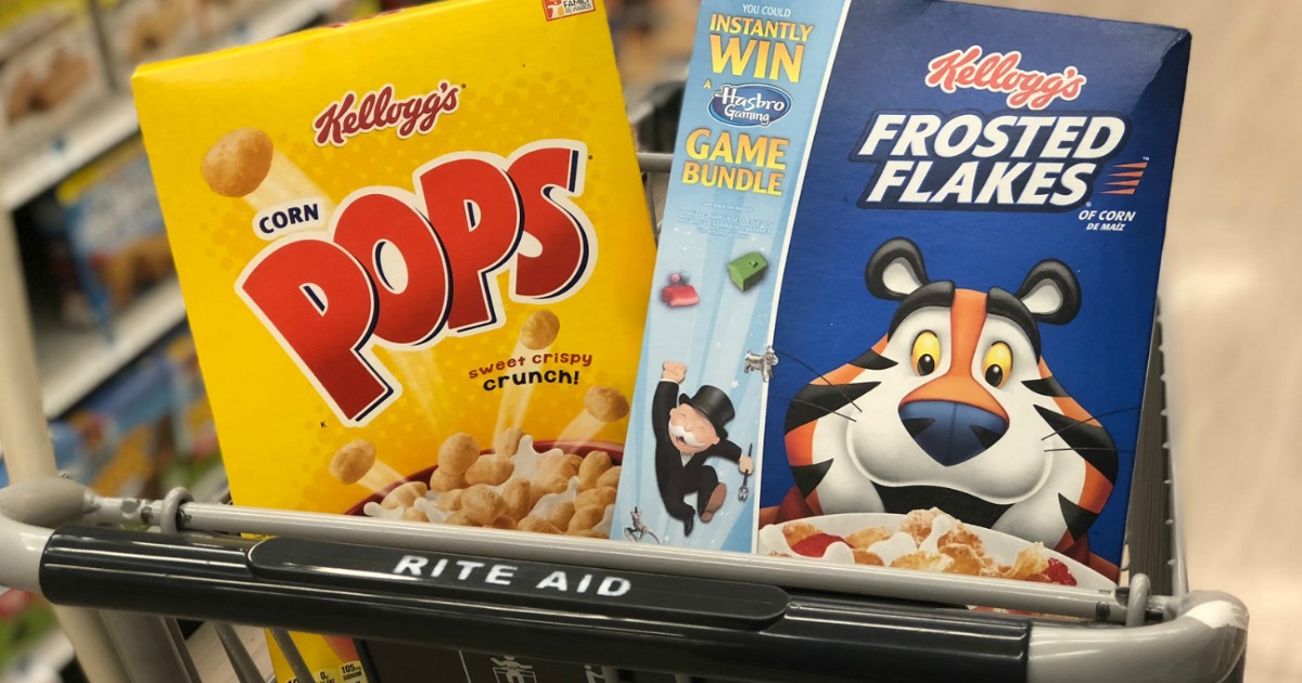 Kellogg's Cereals Only 1 Per Box After Rite Aid Rewards