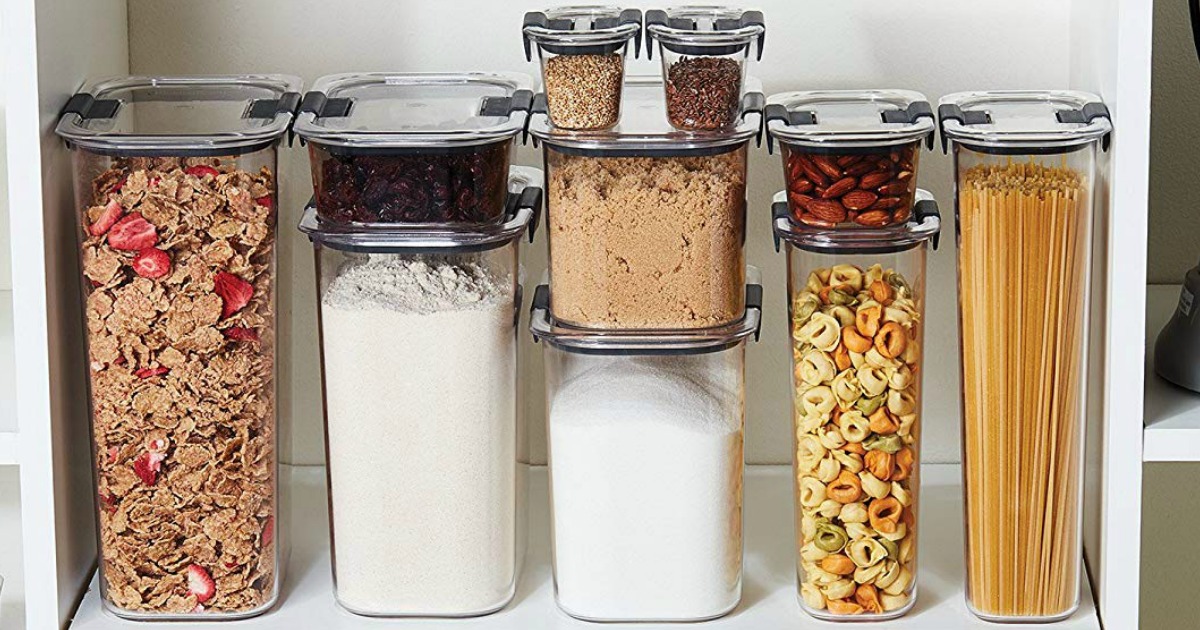 rubbermaid brilliance pantry food storage containers