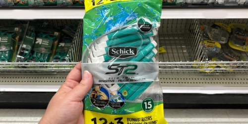 Schick Slim Twin Razors 15 Count Pack Only $2.25 at Walmart & More