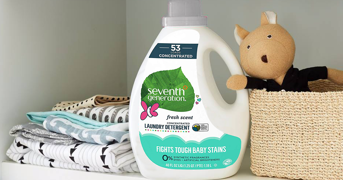Amazon Seventh Generation Baby Laundry Detergent 40 oz Bottles 6.50