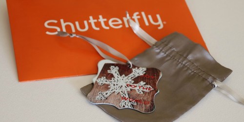 Custom Shutterfly Metal Ornament Just $6.99 Shipped & More