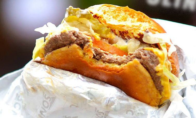 National Cheeseburger Day Deals 2018 - picture of a Sonic Slinger Cheeseburger