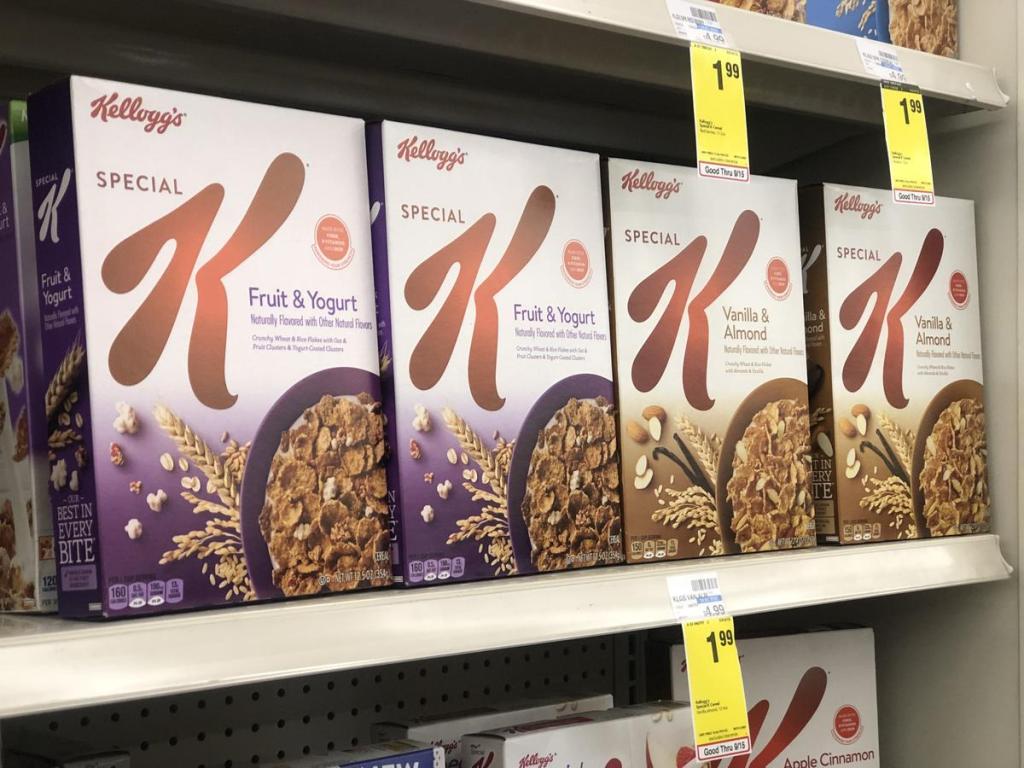 Special K cereals at CVS