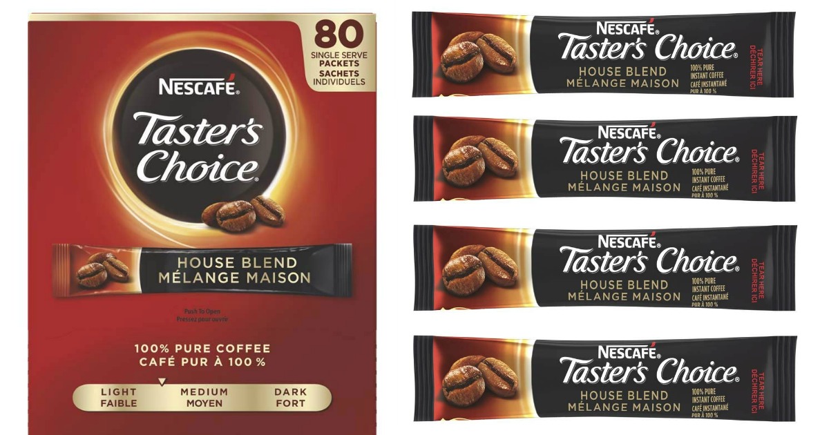 Amazon Taster's Choice Coffee Packets 80Count Just 10.87 Shipped