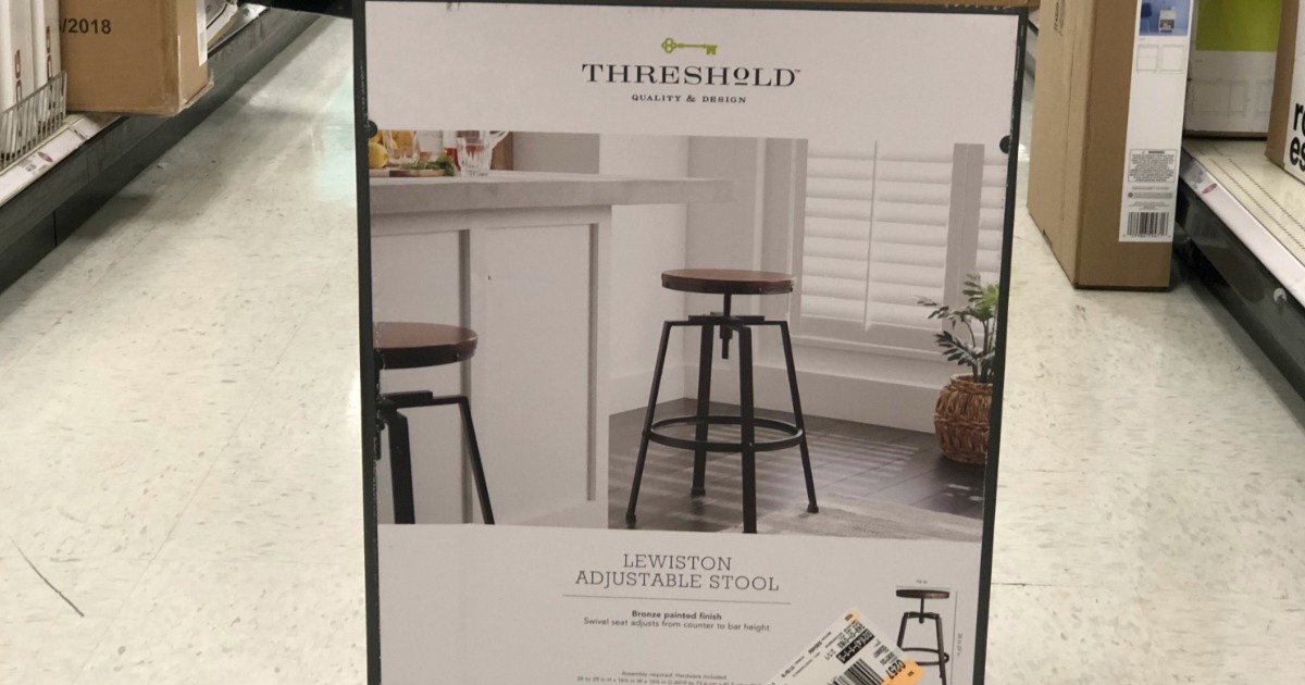 threshold lewiston adjustable barstool