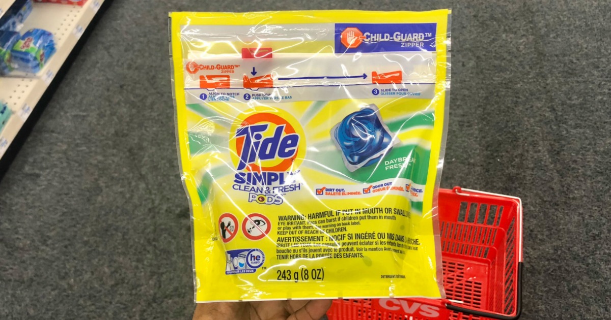 Tide Simply Clean & Fresh Pods Only 94¢ at CVS (Regularly 7) + More
