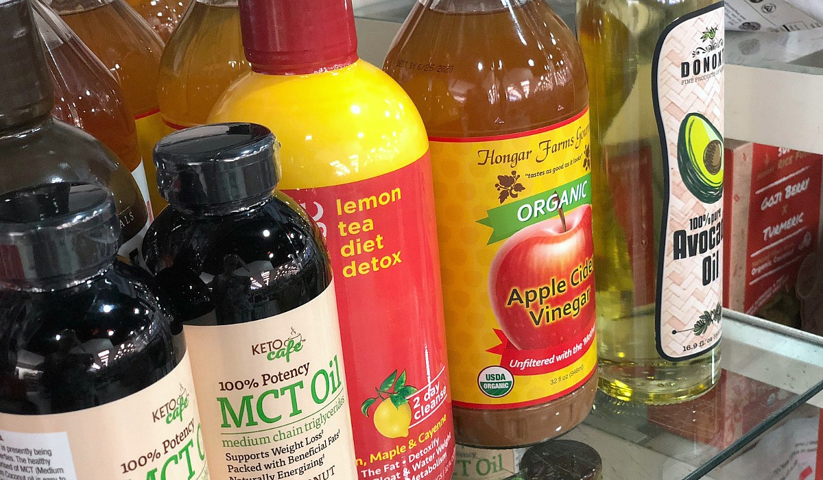 my favorite things to shop at t.j.maxx — keto finds like mct oil, apple cider vinegar, and avocado oil