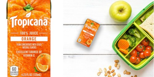 Amazon: Tropicana 44-Count Apple or Orange Juice Boxes Only $9.39 Shipped (Just 21¢ Per Box)