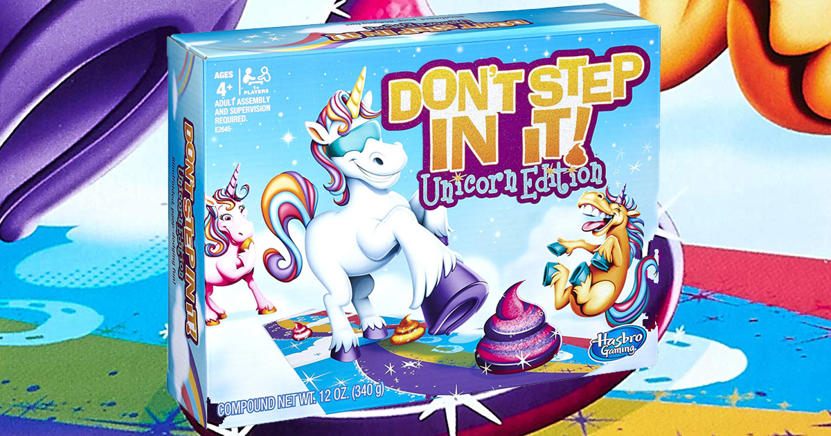 Unicorn Edition Hasbro Gaming Don’t Step In It Game 