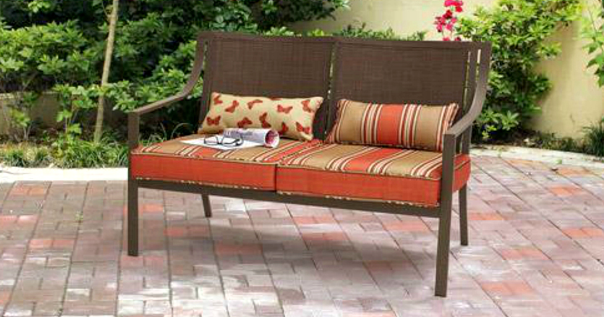 Walmart Mainstays Patio Loveseat Bench Only 74 Shipped