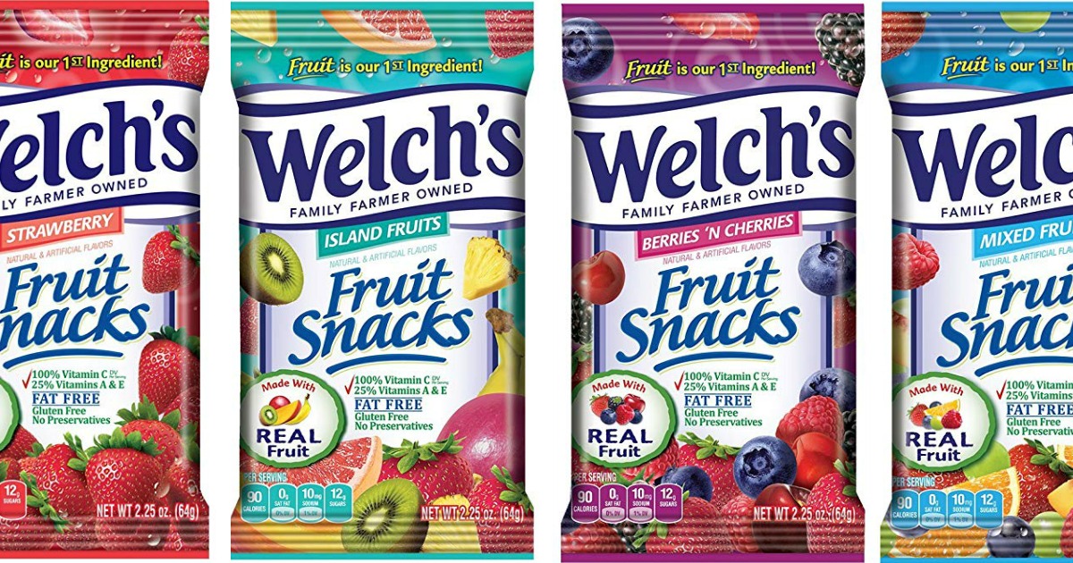 Amazon: Welch's Fruit Snacks 36-Count Variety Pack Only $10.44 Shipped ...