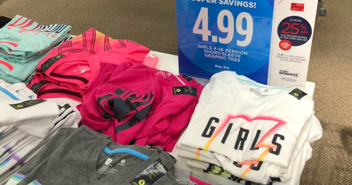 Kids Graphic Tees as low as 3.32 Each at JCPenney (Regularly 14)