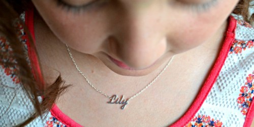 Zales Personalized Sterling Silver Necklace Only $17.99 Shipped