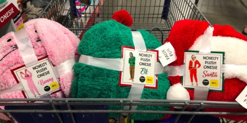Adult Novelty Plush Onesies Only $19.99 at Sam’s Club (Bunny, Elf & Santa)