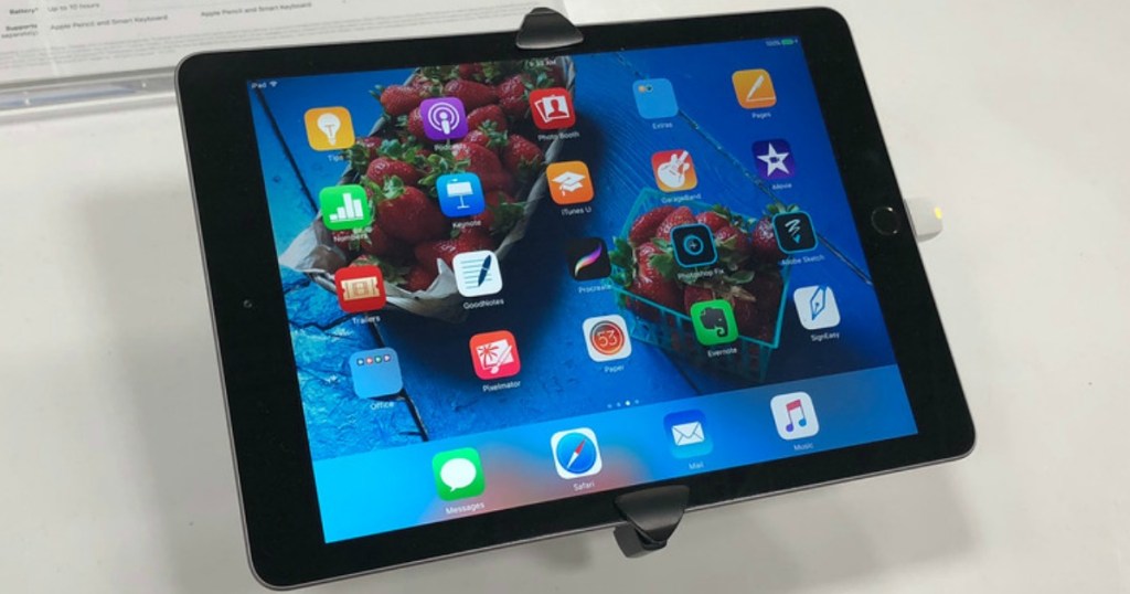 Apple iPad on display