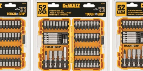 DEWALT Tough Grip 52-Piece Screwdriving Set Only $9.98 at Lowe’s (Regularly $20)