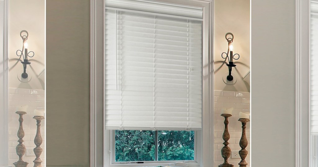 window with blinds