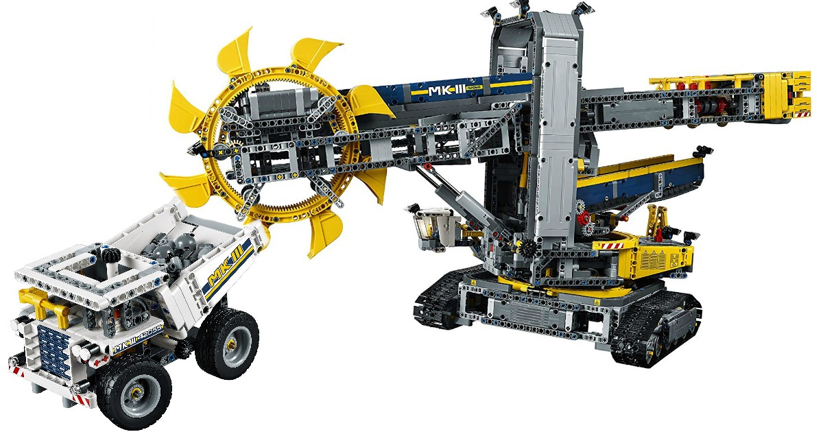 lego bucket wheel excavator pieces