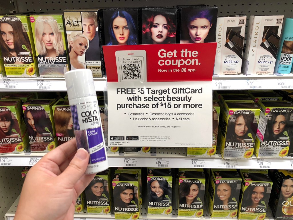 L'Oreal Paris Colorista Temporary Hair Color Only $ Each After Target  Gift Card (Regularly $7+)