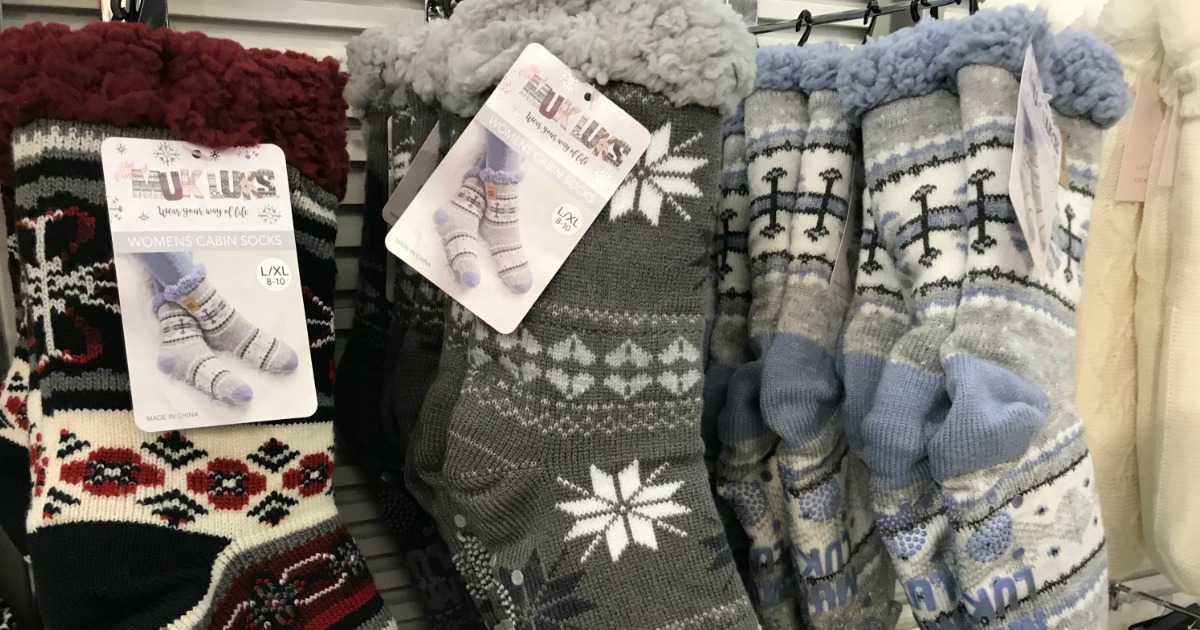 Muk Luks Women's Cabin Socks 4-Pack Only $14.97 on Walmart.com ...