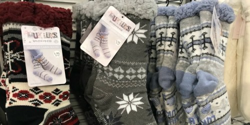 Muk Luks Women’s Cabin Socks 4-Pack Only $14.97 on Walmart.com (Regularly $28)