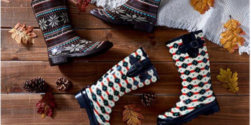 Women’s Rain Boots Only $17.49 (Regularly $48) at Zulily