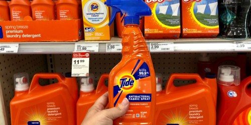 Over 50% Off Tide Antibacterial Fabric Spray at Target
